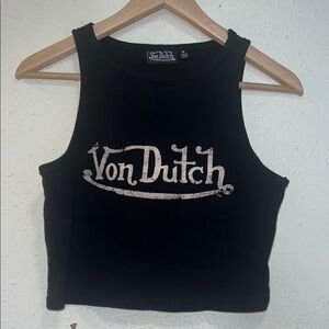 Von Dutch crop tank top